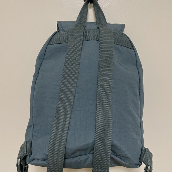 Kipling Backpack Queenie Mystic Blue Travel Carry On nylon knapsack - Picture 7 of 12